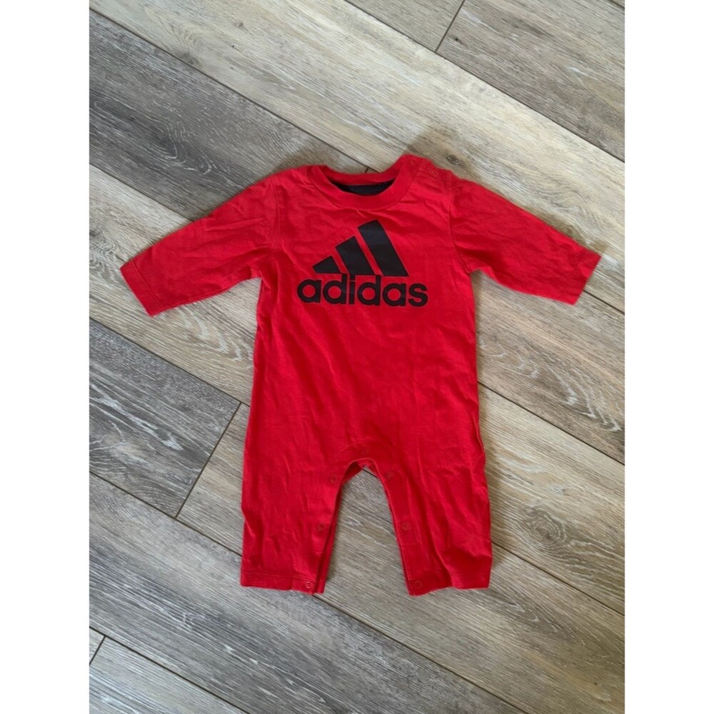 Adidas Red Long-Sleeve Baby Jumper NWOT